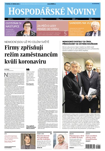 E-magazín HN 041 - 27.2.2020 - Economia, a.s.