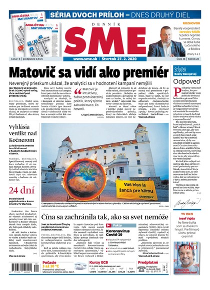 E-magazín SME 27/2/20202 - Petit Press, a.s. 
