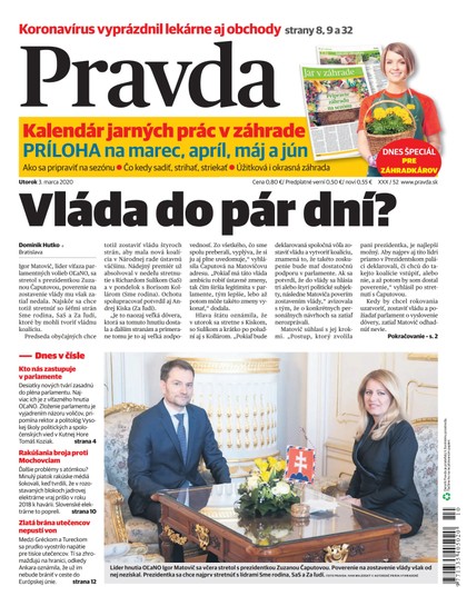 E-magazín Denník Pravda 3. 3. 2020 - OUR MEDIA SR a. s.