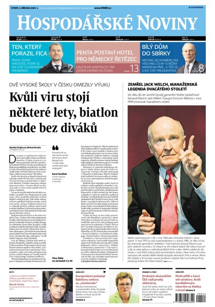 E-magazín HN 044 - 3.3.2020 - Economia, a.s.