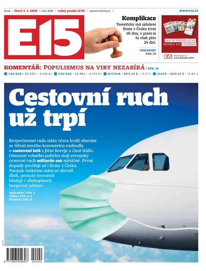 E-magazín E15 - 3.3.2020 - CZECH NEWS CENTER a. s.