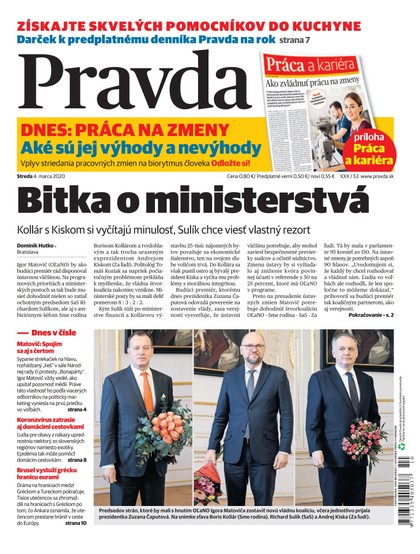 E-magazín Denník Pravda 4. 3. 2020 - OUR MEDIA SR a. s.