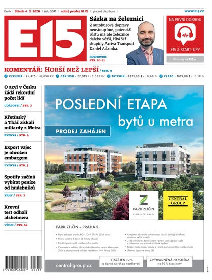 E-magazín E15 - 4.3.2020 - CZECH NEWS CENTER a. s.