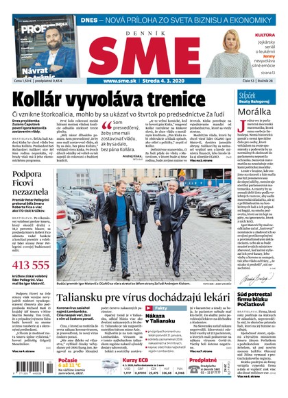 E-magazín SME 4/3/2020 - Petit Press, a.s. 