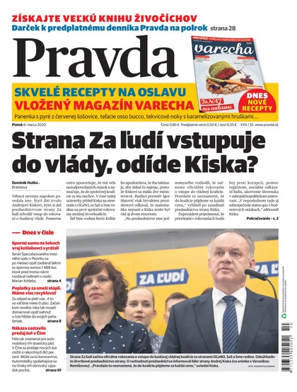 E-magazín Denník Pravda 6. 3. 2020 - OUR MEDIA SR a. s.