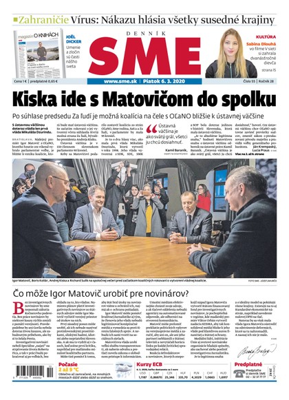E-magazín SME 6/3/2020 - Petit Press, a.s. 