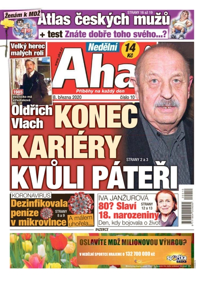 E-magazín Nedělní AHA! - 8.3.2020 - CZECH NEWS CENTER a. s.