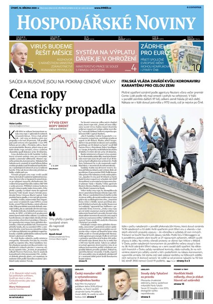 E-magazín HN 049 - 10.03.2020 - Economia, a.s.