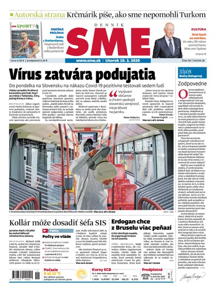 E-magazín SME 10/3/2020 - Petit Press, a.s. 