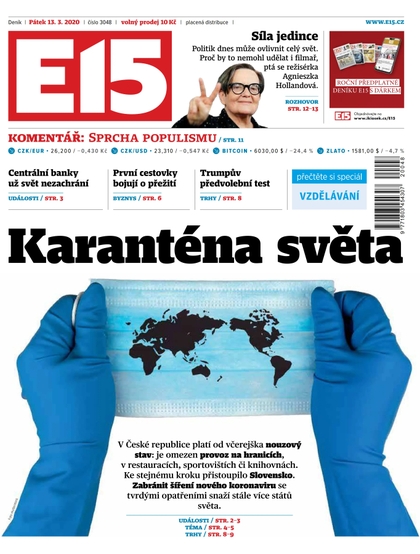 E-magazín E15 - 13.3.2020 - CZECH NEWS CENTER a. s.