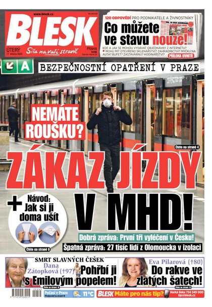 E-magazín Blesk - 17.3.2020 - CZECH NEWS CENTER a. s.
