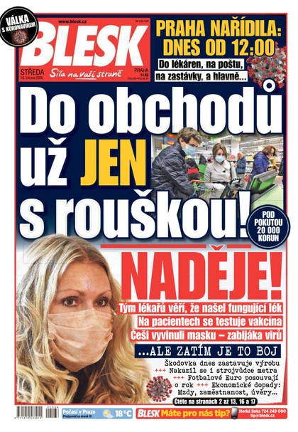 E-magazín Blesk - 18.3.2020 - CZECH NEWS CENTER a. s.