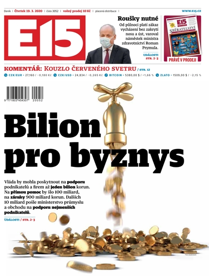 E-magazín E15 - 19.3.2020 - CZECH NEWS CENTER a. s.