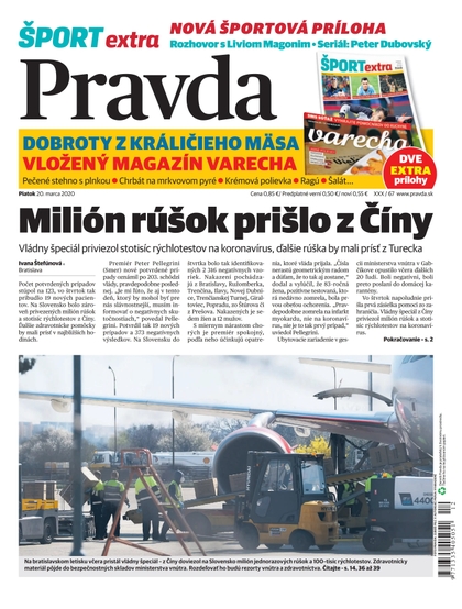 E-magazín Denník Pravda 20. 3. 2020 - OUR MEDIA SR a. s.