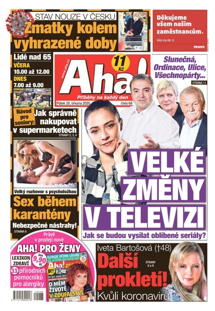 E-magazín AHA! - 20.3.2020 - CZECH NEWS CENTER a. s.