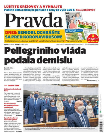 E-magazín Denník Pravda 21. 3. 2020 - OUR MEDIA SR a. s.