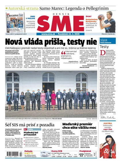 E-magazín SME 23/3/2020 - Petit Press, a.s. 
