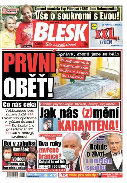 E-magazín Blesk - 23.3.2020 - CZECH NEWS CENTER a. s.