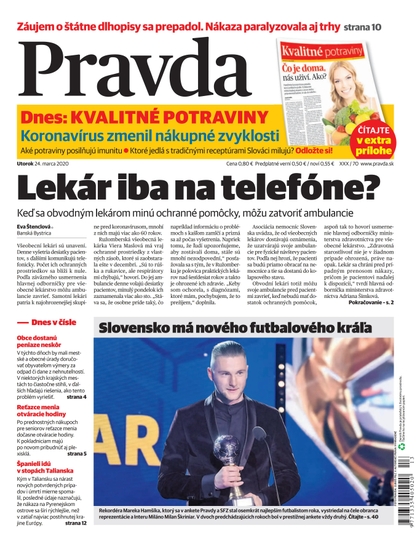 E-magazín Denník Pravda 24. 3. 2020 - OUR MEDIA SR a. s.