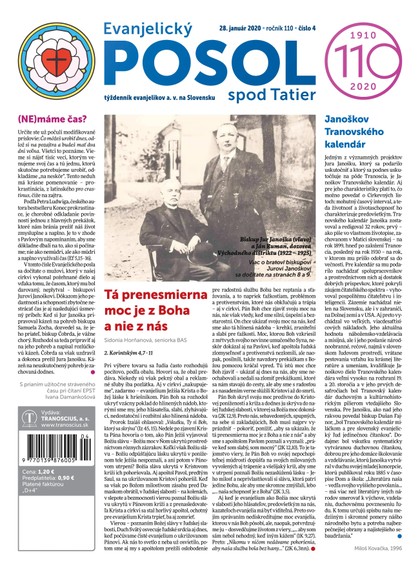 E-magazín Evanjelický POSOL spod Tatier 4-2020 - TRANOSCIUS a.s.