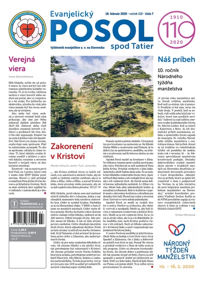 E-magazín Evanjelický POSOL spod Tatier 7-2020 - TRANOSCIUS a.s.