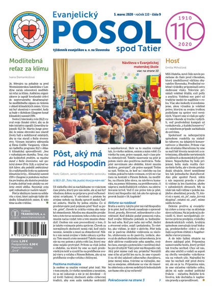 E-magazín Evanjelický POSOL spod Tatier 9-2020 - TRANOSCIUS a.s.