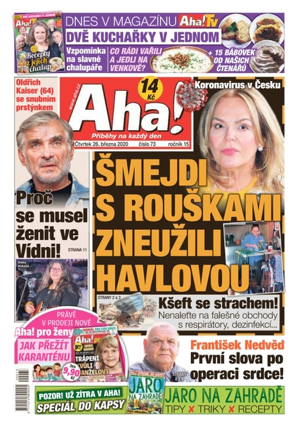 E-magazín AHA! - 26.3.2020 - CZECH NEWS CENTER a. s.