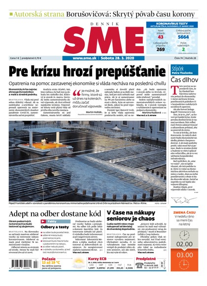 E-magazín SME 28/3/2020 - Petit Press, a.s. 