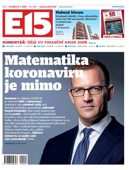 E-magazín E15 - 30.3.2020 - CZECH NEWS CENTER a. s.