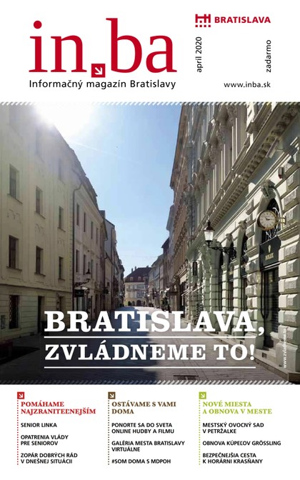 E-magazín inba 4/2020 - Redakcia magazínu in.ba, Oddelenie marketingu a vzťahov s verejnosťou Kancelária primátora Hlavného mesta SR Bratislava