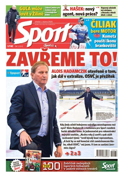 E-magazín Sport - 1.4.2020 - CZECH NEWS CENTER a. s.