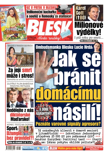 E-magazín Blesk - 1.4.2020 - CZECH NEWS CENTER a. s.