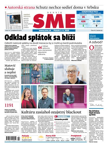 E-magazín SME 3/4/2020 - Petit Press, a.s. 