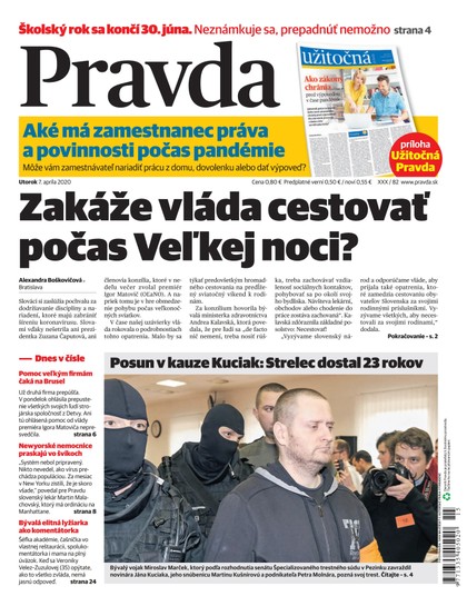 E-magazín Denník Pravda 7. 4. 2020 - OUR MEDIA SR a. s.