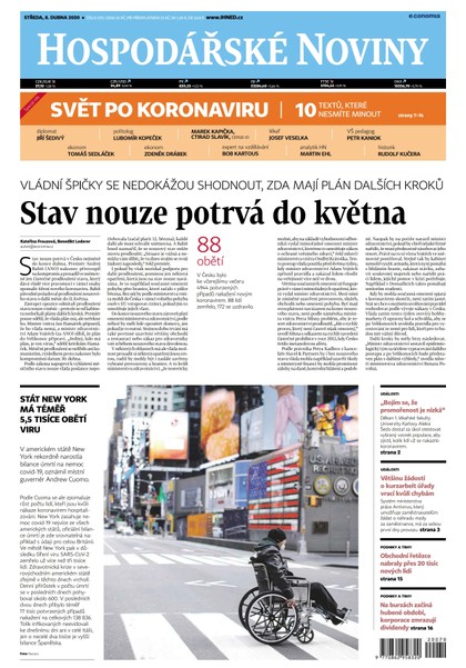 E-magazín HN 070 - 08.04.2020 - Economia, a.s.