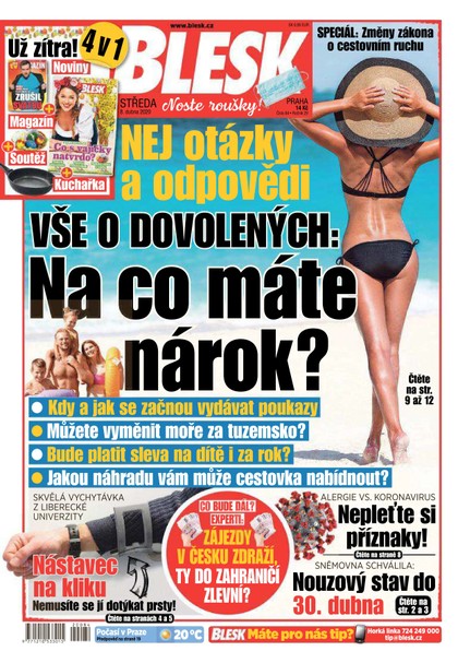 E-magazín Blesk - 8.4.2020 - CZECH NEWS CENTER a. s.