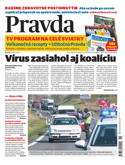 E-magazín Denník Pravda 9. 4. 2020 - OUR MEDIA SR a. s.