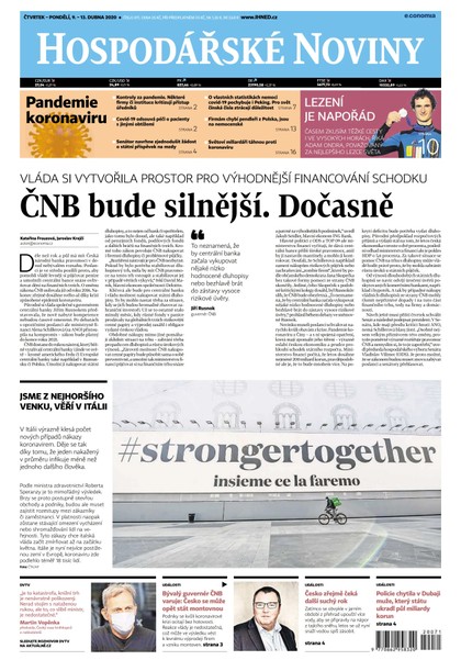 E-magazín HN 071 - 9.4.2020 - Economia, a.s.