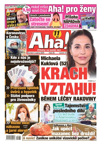 E-magazín AHA! - 9.4.2020 - CZECH NEWS CENTER a. s.