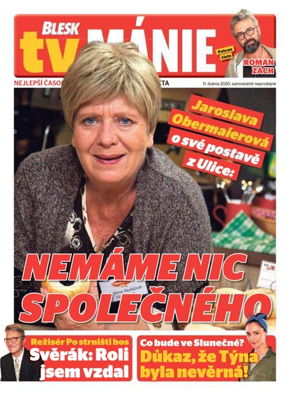 E-magazín Blesk Tv manie - 11.4.2020 - CZECH NEWS CENTER a. s.