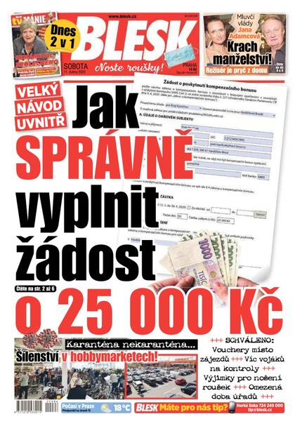 E-magazín Blesk - 11.4.2020 - CZECH NEWS CENTER a. s.