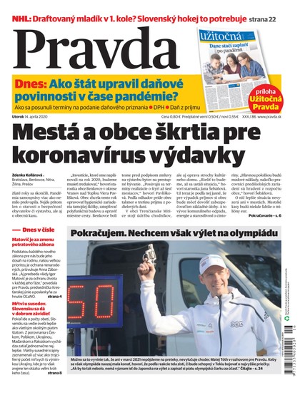E-magazín Denník Pravda 14. 4. 2020 - OUR MEDIA SR a. s.