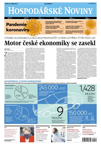 E-magazín HN 072 - 14.04.2020 - Economia, a.s.