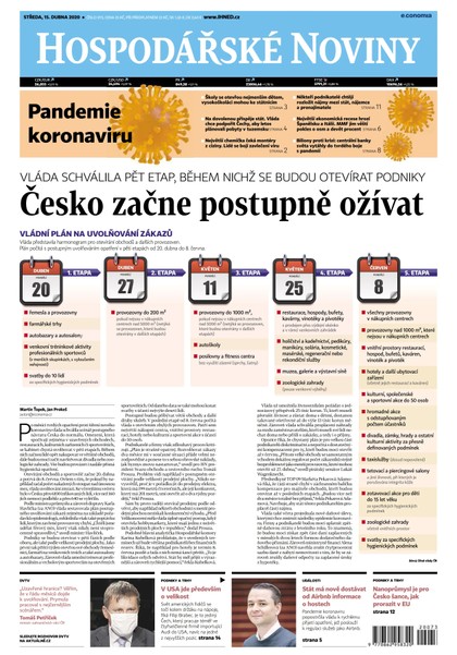 E-magazín HN 073 - 15.4.2020 - Economia, a.s.