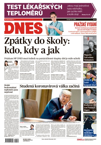 E-magazín MF DNES - 16.4.2020 - MAFRA, a.s.