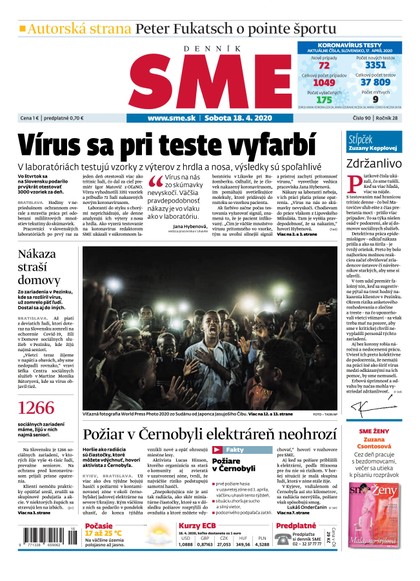 E-magazín SME 18/4/2020 - Petit Press, a.s. 