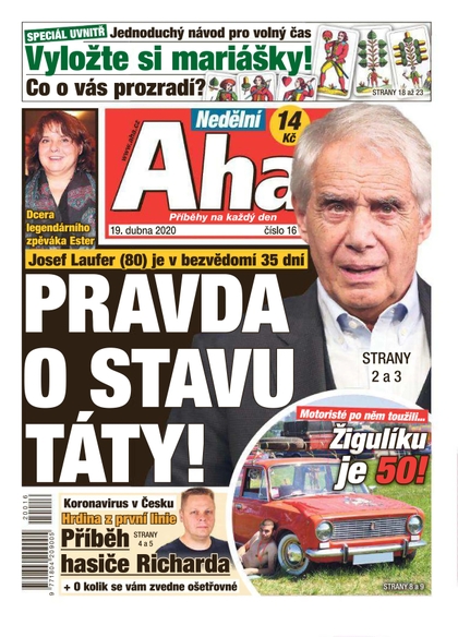 E-magazín Nedělní AHA! - 19.4.2020 - CZECH NEWS CENTER a. s.