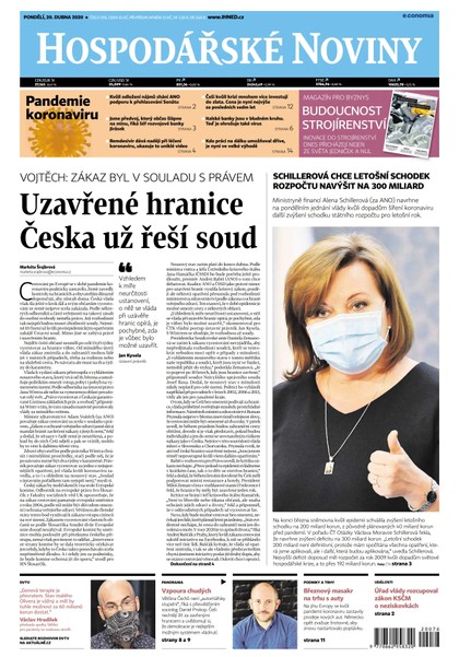 E-magazín HN 076 - 20.04.2020 - Economia, a.s.