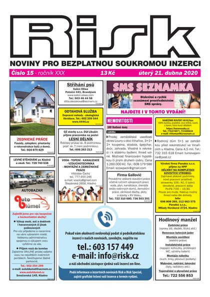 E-magazín Risk 15/2020 - Risk