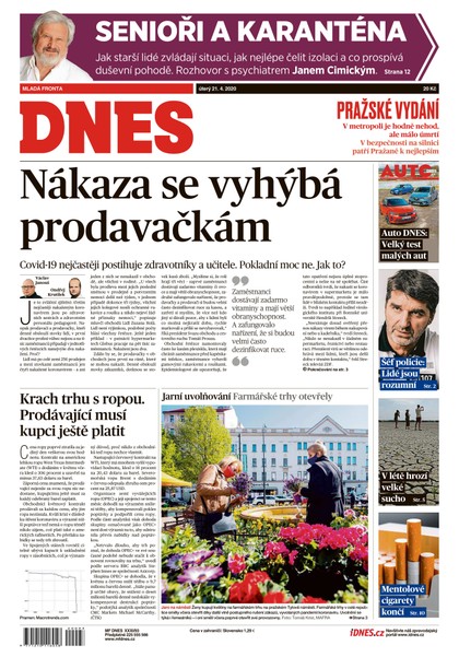 E-magazín MF DNES - 21.4.2020 - MAFRA, a.s.